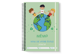 Carnet Mémo primaire avec fermeture élastique